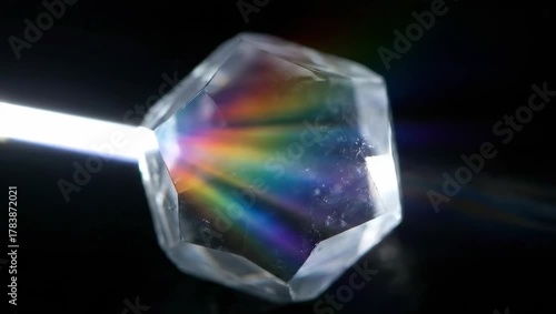 Wallpaper Mural Light Refraction Through a Crystal - A Study in Optics. Torontodigital.ca