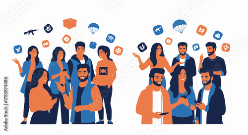 Esports Team Standing Together in Uniform