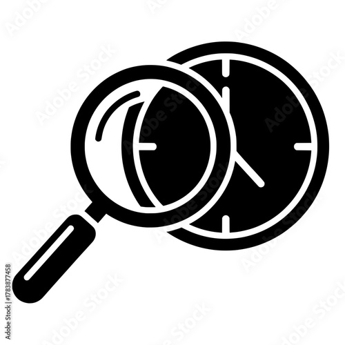 Mindful time management and productivity focus vector icon
