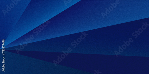 Black dark navy blue silver abstract pattern background. Geometric shape. Line triangle angle fold polygon diamond 3D. Color gradient ombre. Rough grain noise. Light shadow. Matte shimmer. Minimum.
