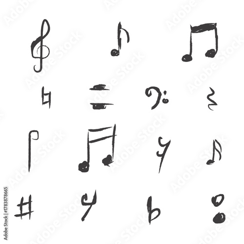 hand drown music icon 
hand drown icon 