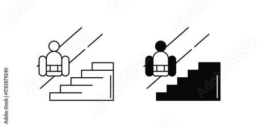 Organize set icon with white background vector stock illustration