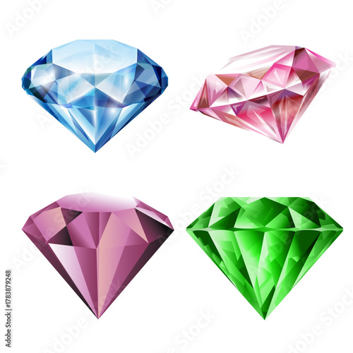 set of diamonds