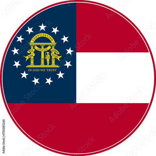 Georgia Circle Flag, Georgia Flag Icon Free Download Georgia Circle Flag, Georgia Flag Icon - GFXLoad