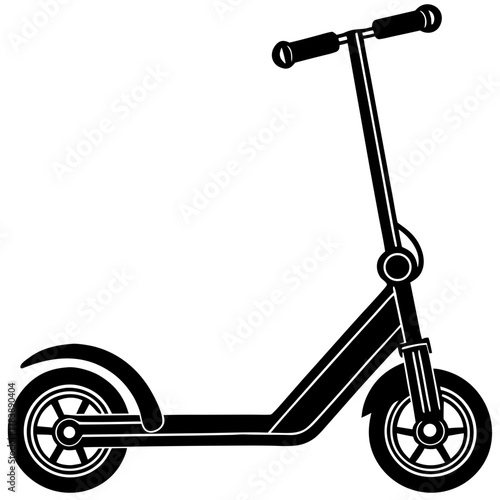 Retro Tricycle Icon Vector Minimalist One Line Drawing Outline Design