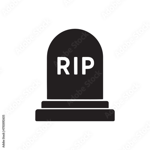 a gravestone silhouette