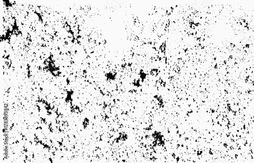 Detailed grunge texture vector showing a distressed surface with chaotic black and white patterns ideal for creative projects and backgrounds