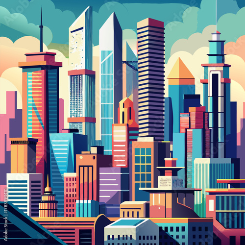 abstract city background