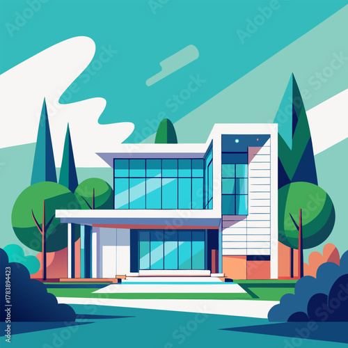 vector illustration of a city