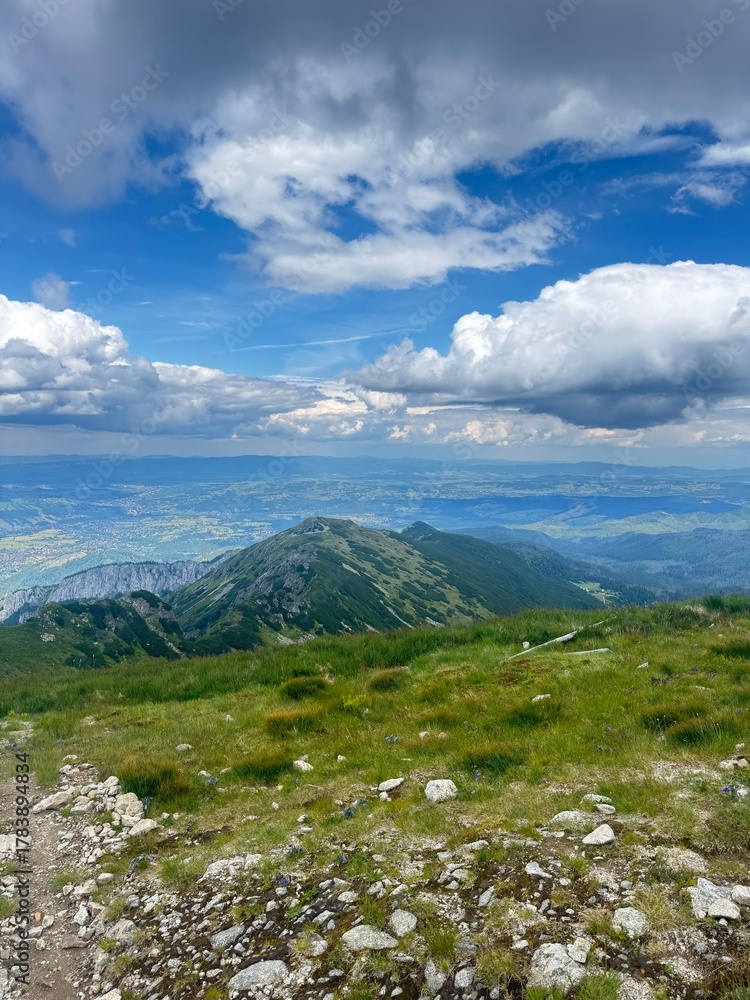 Fototapeta premium mountain landscape with blue sky