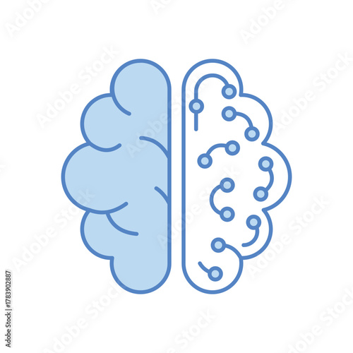 Brain Circuit vector icon