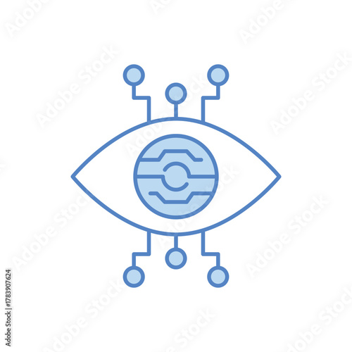 AI Eye vector icon