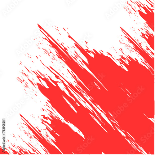 Bold crimson paint strokes slash across a stark black canvas evoking raw energy and dynamic artistic expression perfect for modern design projects