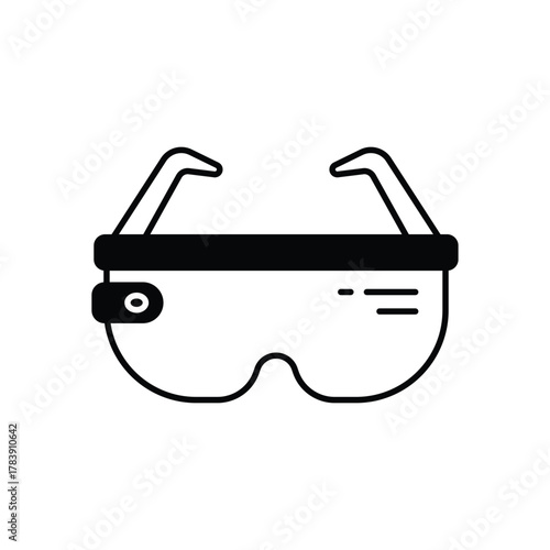 Augmented Reality Glasses vector icon