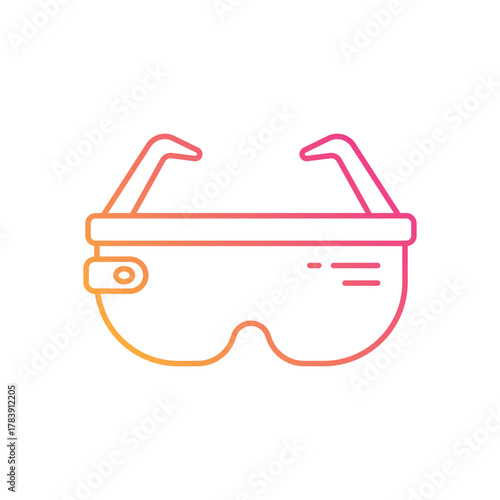 Augmented Reality Glasses vector icon