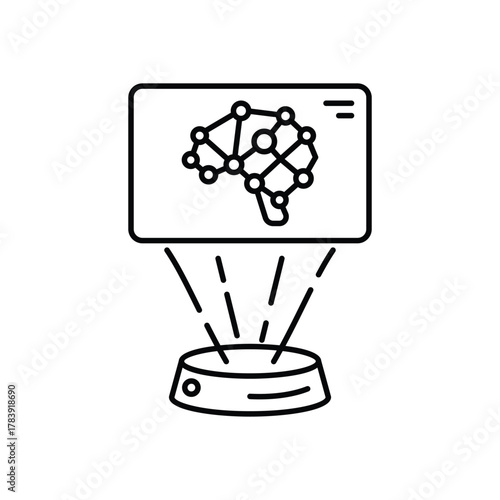 Deep Learning vector icon