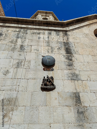 The second station on The Via Dolorosa - in the Old City of Jerusalem