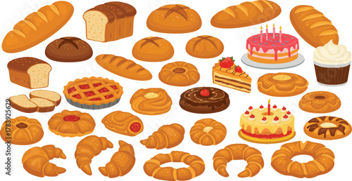 set of different sweets