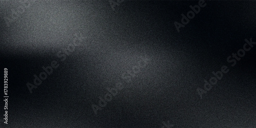 Black dark gray silver white wave abstract background for design. Light wave, wavy line. Ombre gradient. Noise rough grungy grain brushed metal metallic