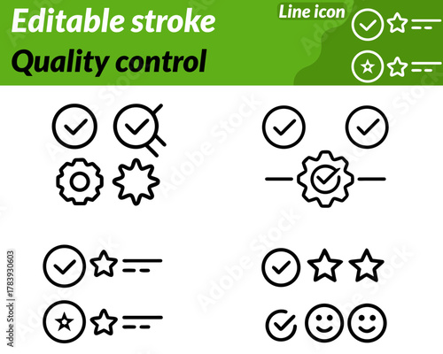 A precise and professional icon symbolizing quality control. featuring a gear with a checkmark and a magnifying glass to represent inspection accuracy and certification.The design conveys reliability.