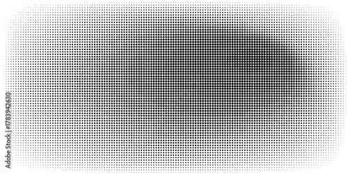 Black halftone pattern on white background. Linear halftone background. Vector illustration isolated on white background. vector