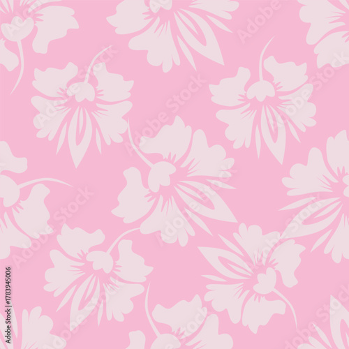 Wallpaper Mural seamless floral pattern Torontodigital.ca
