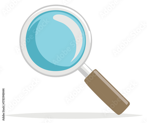Magnifying glass icon isolated on white background