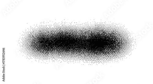 Distressed halftone design element with textured effect, perfect for adding a vintage or retro touch to creative projects