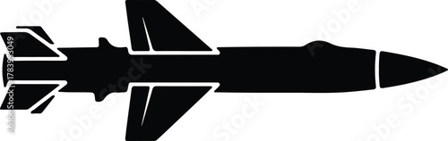 Illustrator Missile silhouette vector
