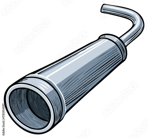 Traditional pirate hook hand accessory vector graphic cartoon style illustration