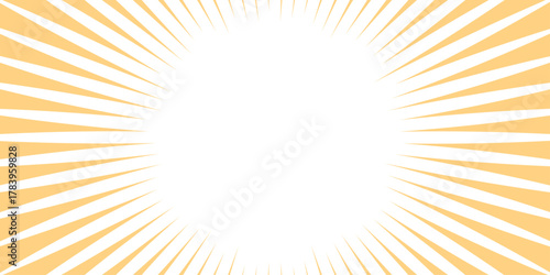sunburst rays radiating outward from the center. Sunbeam light flash boom Sunrise glow burst. Vintage beam sunburst texture Classic vintage sun rays pattern. Sunset light retro design illustration.
