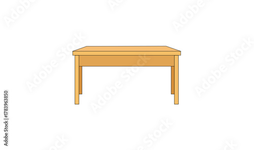 Premium wooden color table vector design