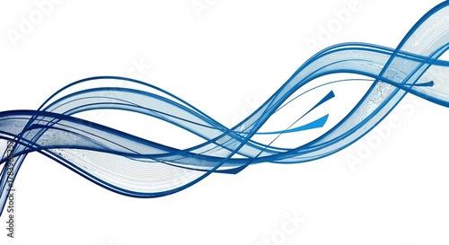 Stunning abstract flowing blue waves design, perfect for modern backgrounds, stylish presentations, creative projects and vibrant website elements
