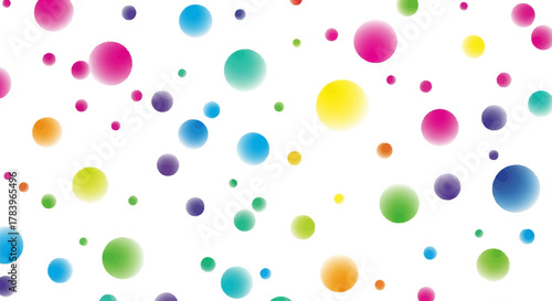 Vibrant spheres create a playful, modern design perfect for branding, websites, and eye-catching backgrounds adding a pop of color and energy to any project