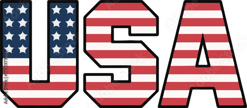 united states of america flag typography text