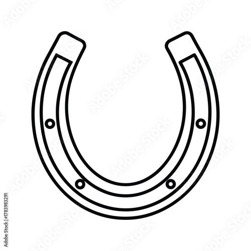 horseshoe isolated on white background