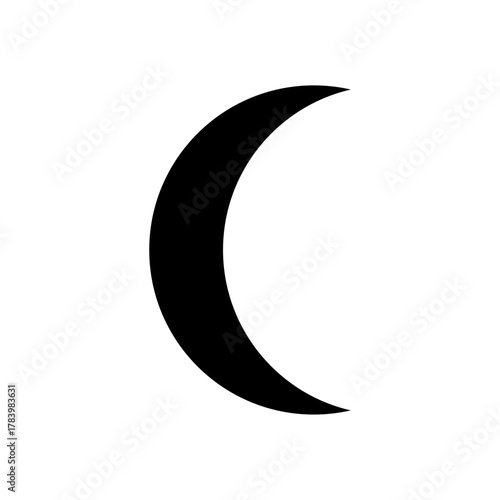 Moon shapes silhouette icon