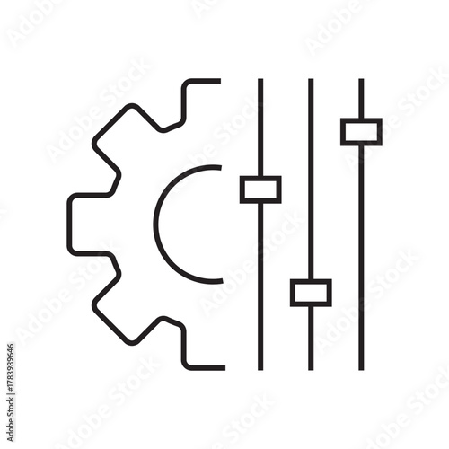 configuration. settings. configuration icons. repair. black and white icons. on a white background. vector. settings. fix the problem. find a solution. repair wizard.