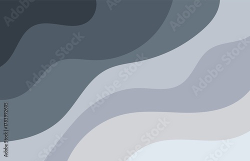 Monochrome wave pattern creating a sense of depth and movement with its varying shades of gray, perfect for adding a modern and sophisticated touch