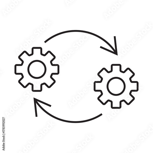configuration. settings. configuration icons. repair. black and white icons. on a white background. vector. settings. fix the problem. find a solution. repair wizard.