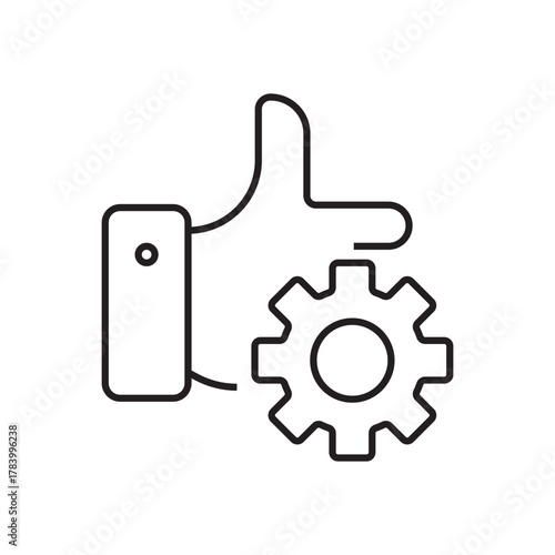 configuration. settings. configuration icons. repair. black and white icons. on a white background. vector. settings. fix the problem. find a solution. repair wizard.