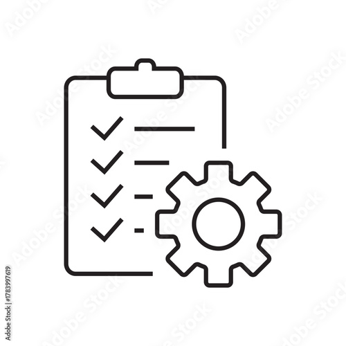 configuration. settings. configuration icons. repair. black and white icons. on a white background. vector. settings. fix the problem. find a solution. repair wizard.