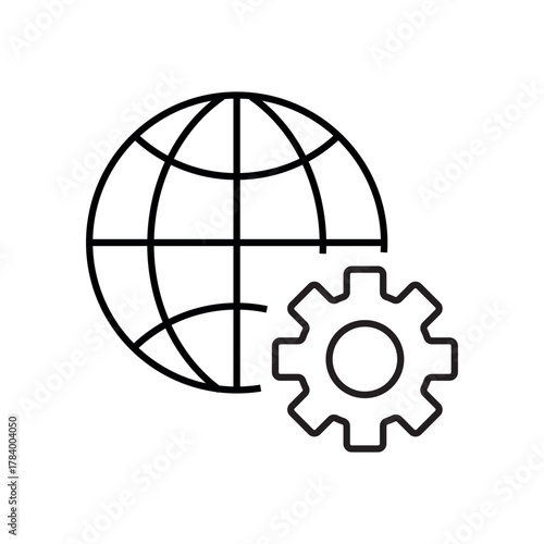 configuration. settings. configuration icons. repair. black and white icons. on a white background. vector. settings. fix the problem. find a solution. repair wizard.