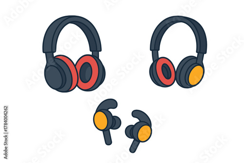 Modern wireless audio devices including over-ear headphones and in-ear earbuds