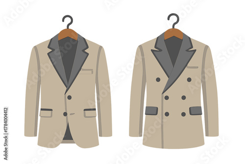 Beige Tuxedo Jacket Styles Single Breasted Versus Double Breasted Comparison