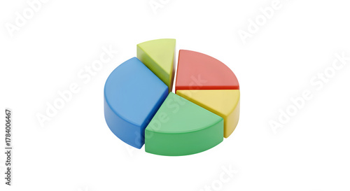 Colorful pie chart showing different segments isolated on transparent background Free Download Colorful pie chart showing different segments isolated on transparent background - GFXLoad