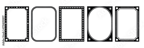 Assortment of Decorative Rectangular and Oval Frames Keywords: frame, border, decorative, ornate