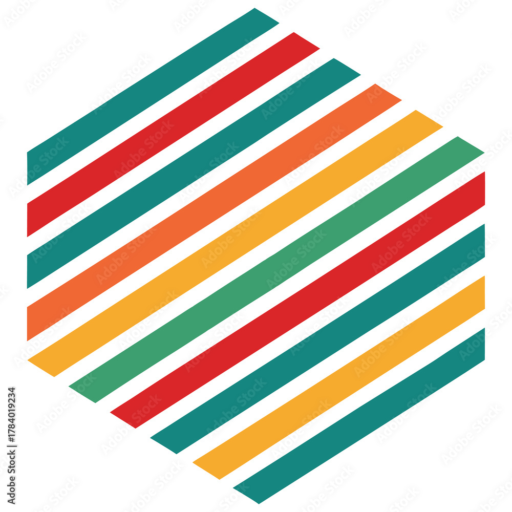 Obraz premium vector illustration modem striped vector flat color line