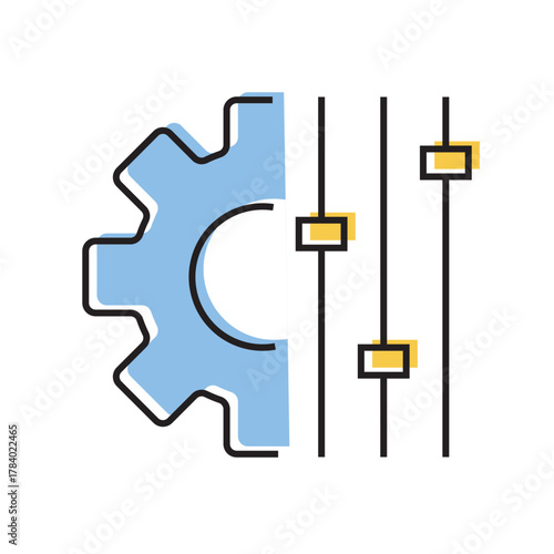 configuration. settings. configuration icons. repair. black and white icons. on a white background. vector. settings. fix the problem. find a solution. repair wizard.	