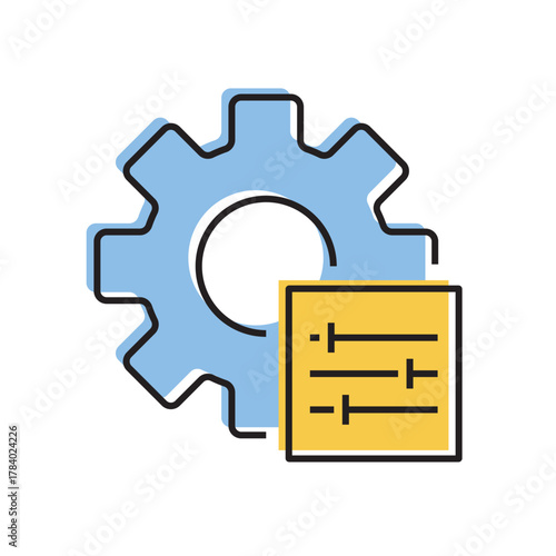 configuration. settings. configuration icons. repair. black and white icons. on a white background. vector. settings. fix the problem. find a solution. repair wizard.	